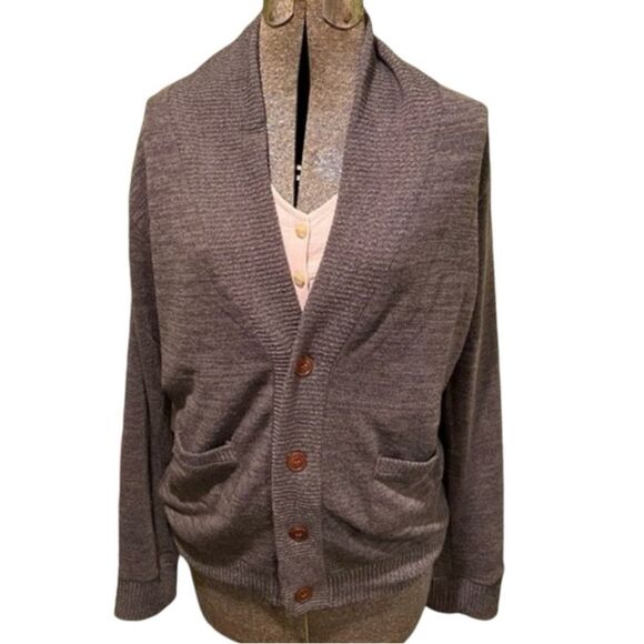 H2H Sweater Button Down Cardigan Pockets Brown US Size Small - Picture 2 of 7